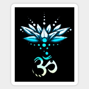 Ohm Lotus Flower. Magnet